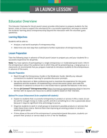 JA Launch Lesson: Educator Guide cover