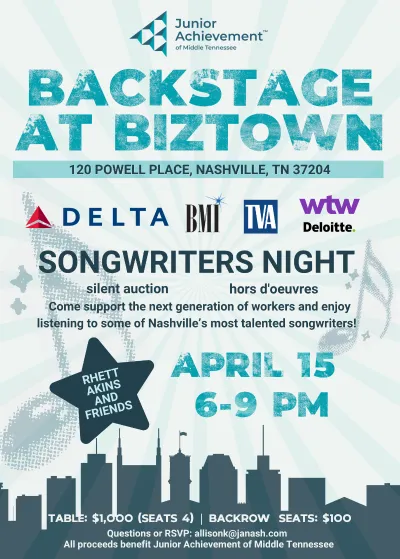 JA Backstage at BizTown Save the Date