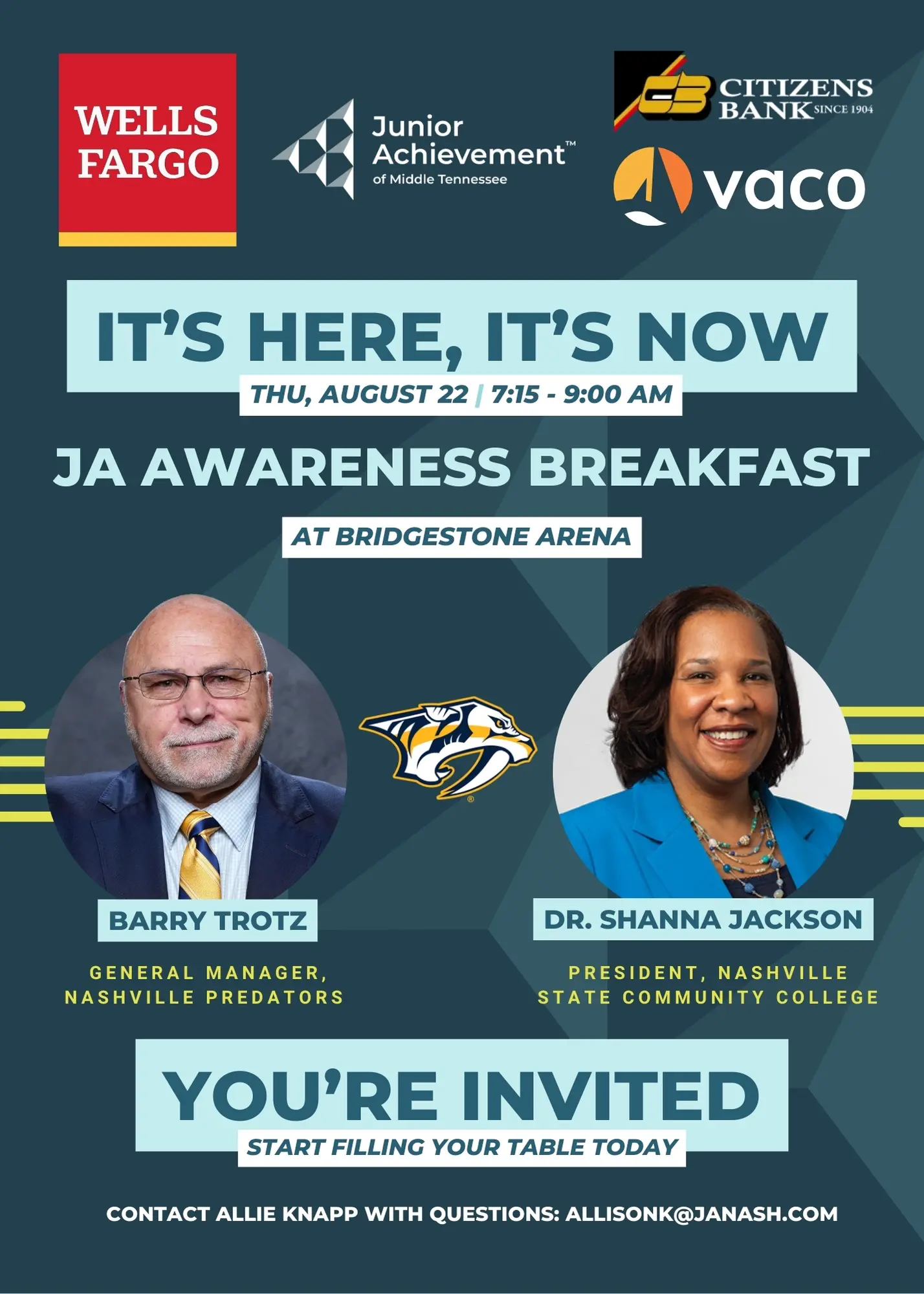 JA Awareness Breakfast Invite
